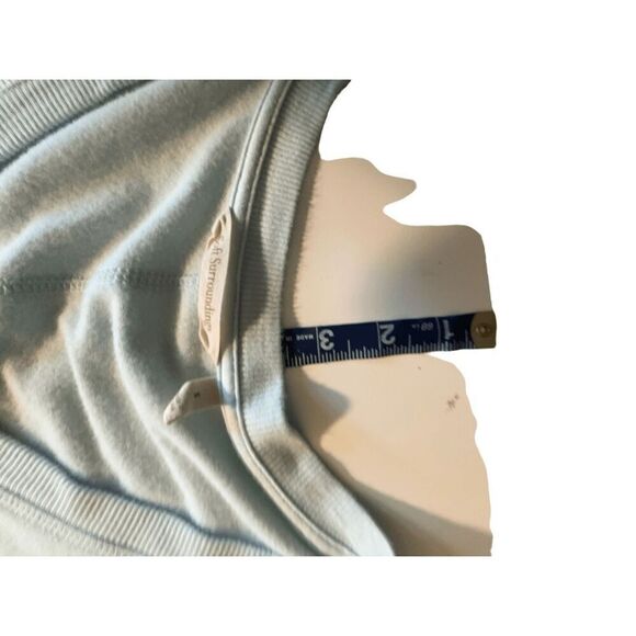 Soft surroundings long sleeve baby blue v neck - Picture 13 of 14